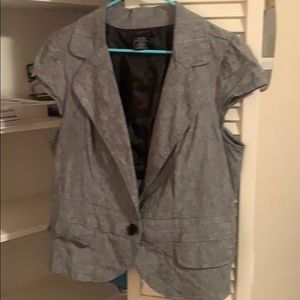 Gray Spring Cap sleeve Jacket